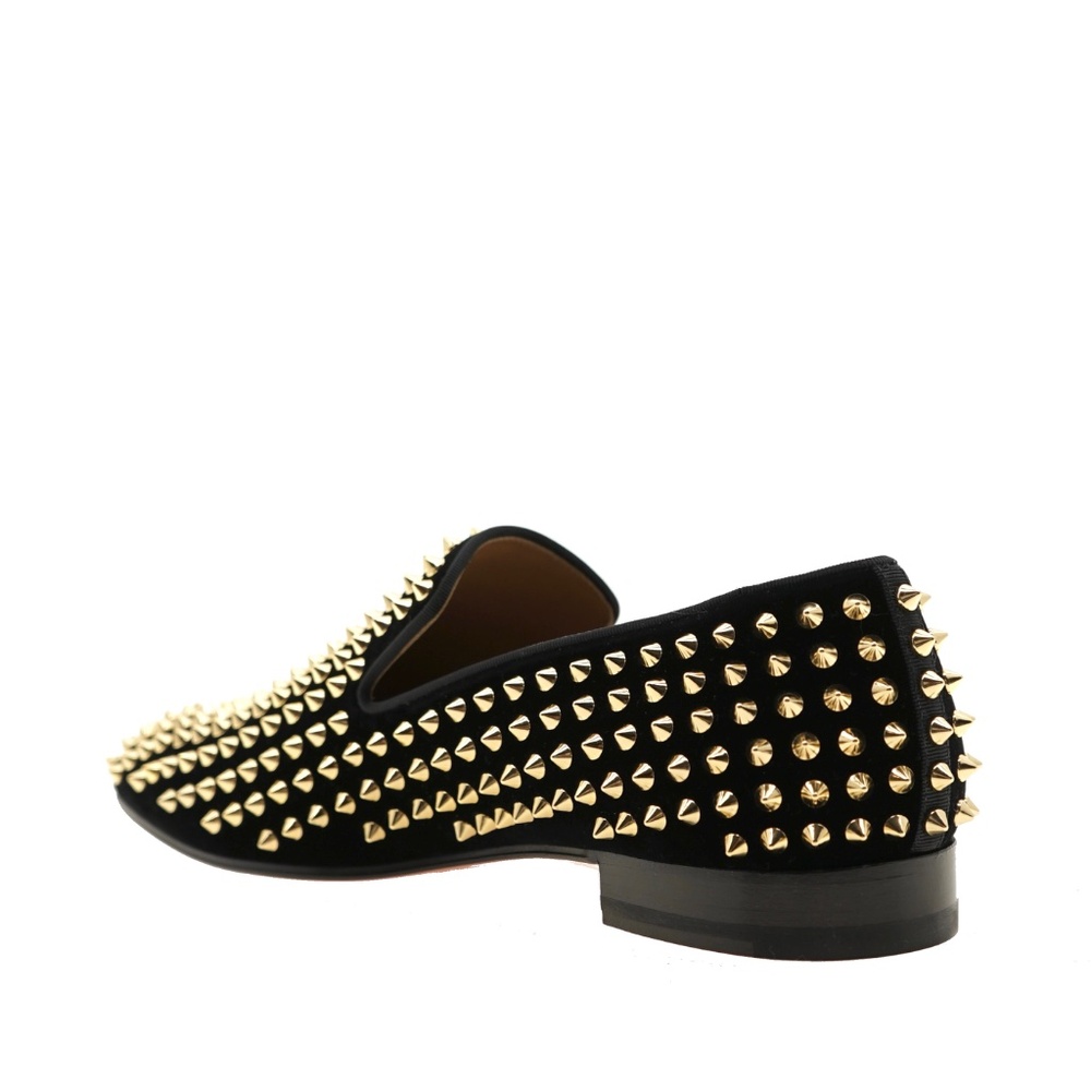 Christian Louboutin Dandelion Gold Spikes Shoes Size 9 US New - Picture 5 of 8